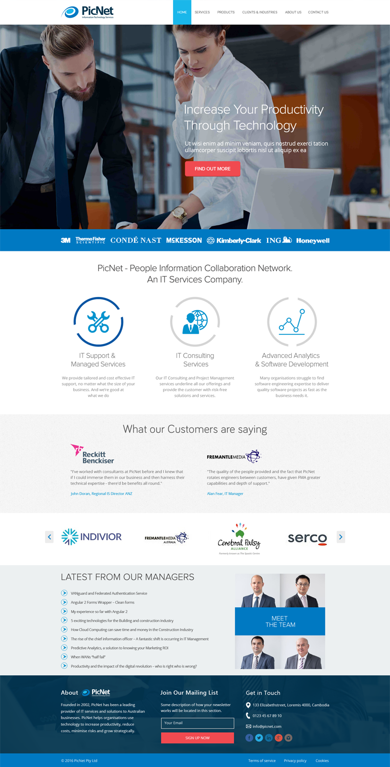 Web Design par Xtreme Gulf pour PicNet Pty Ltd | Design : #11107695