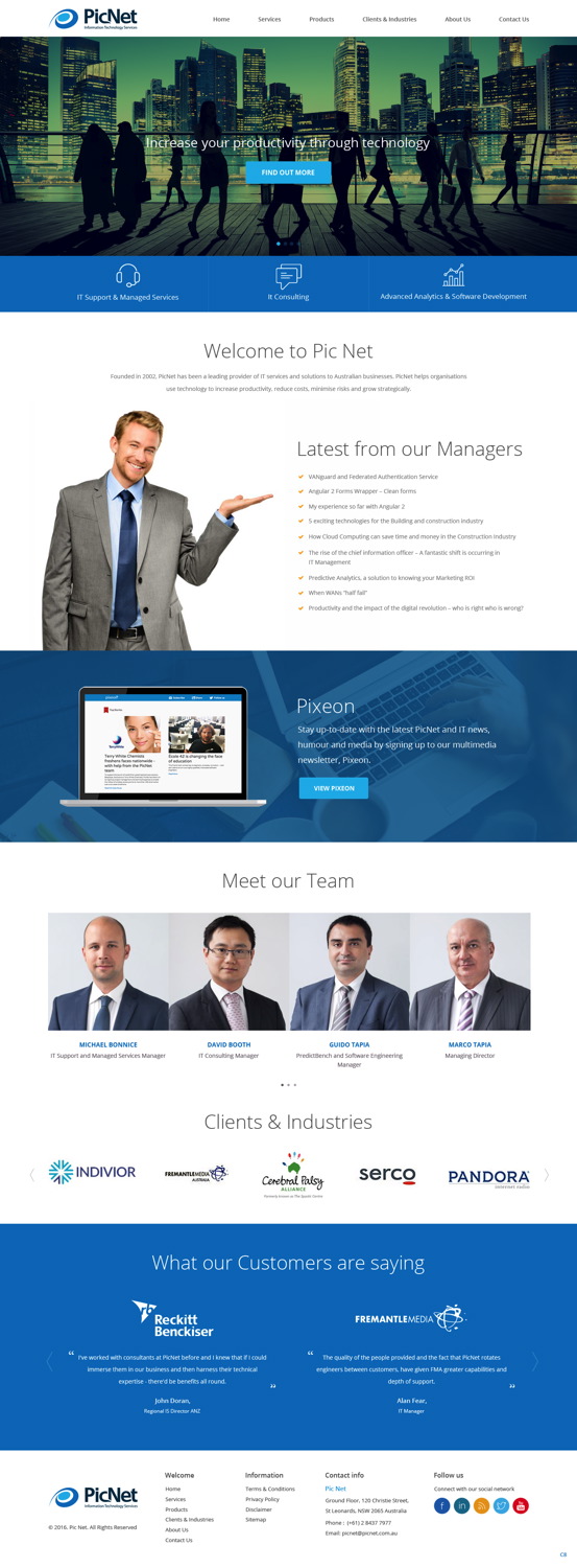 Web Design par pb pour PicNet Pty Ltd | Design #11097699