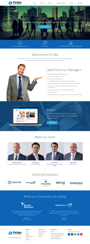 Web Design par pb pour PicNet Pty Ltd | Design : #11097699