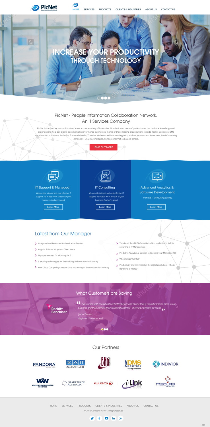 Web Design par pb pour PicNet Pty Ltd | Design #11097700