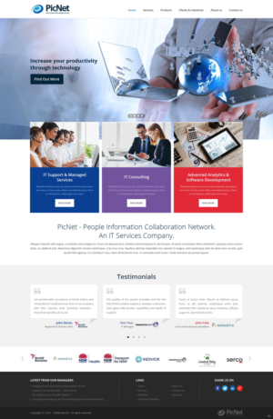 Web Design par pb pour PicNet Pty Ltd | Design : #11097701