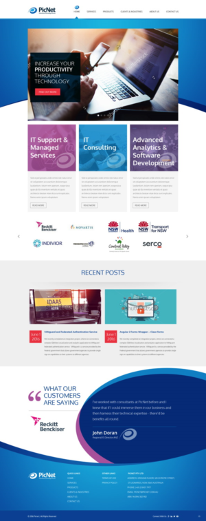 Web Design par pb pour PicNet Pty Ltd | Design : #11097704
