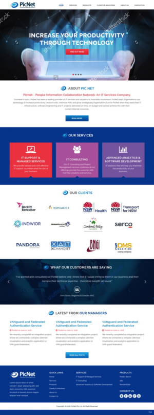 Web Design par pb pour PicNet Pty Ltd | Design : #11098735