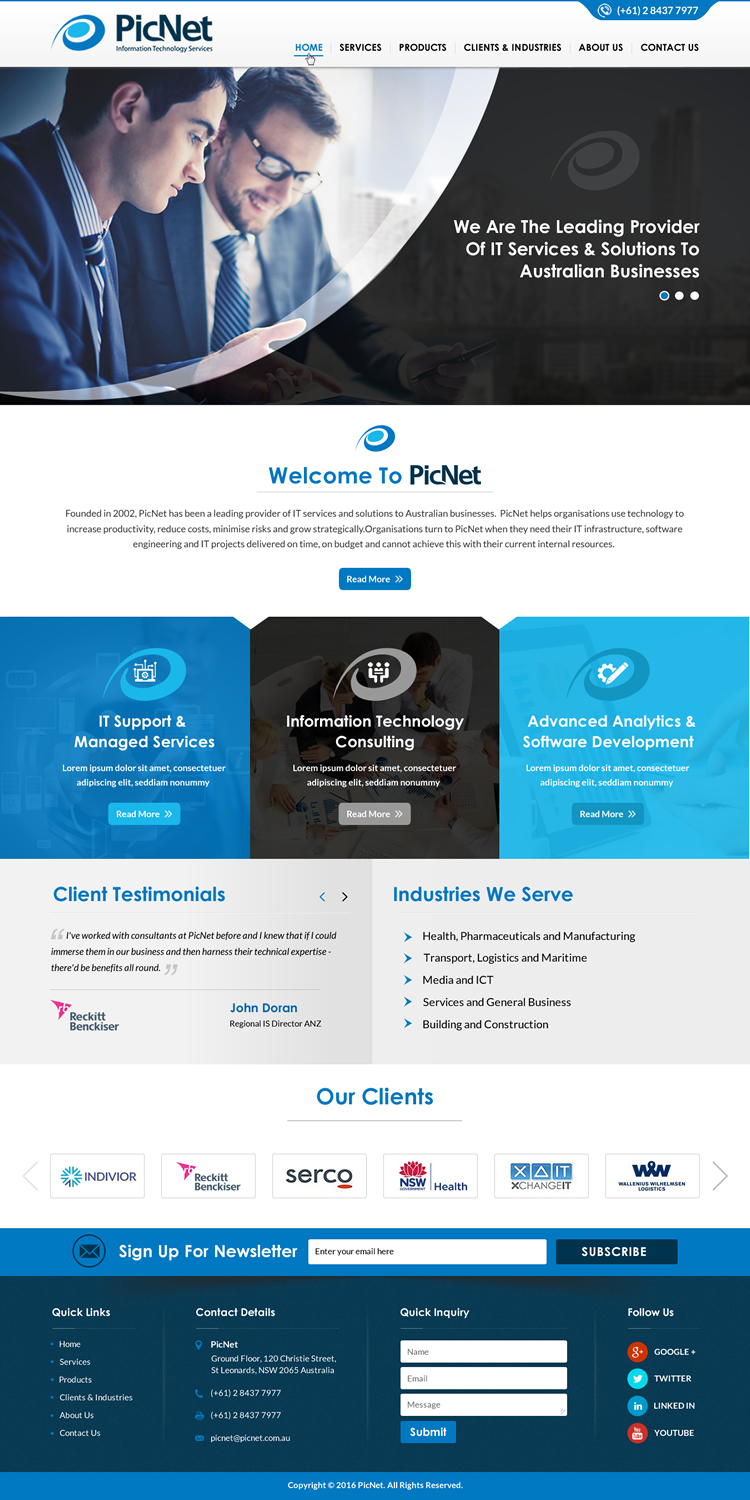 Web Design par Sbss pour PicNet Pty Ltd | Design #11099103