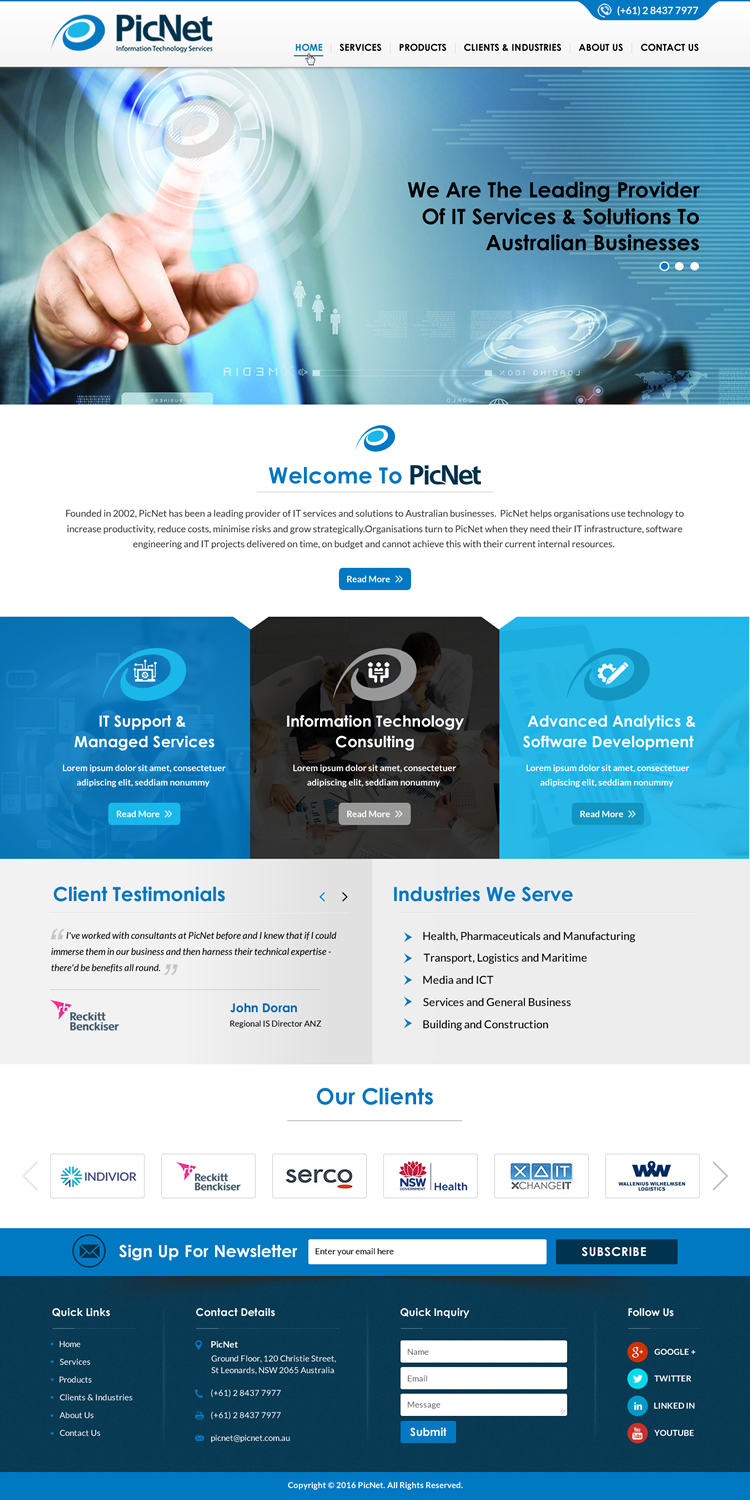 Web Design by Sbss for PicNet Pty Ltd | Design #11099104