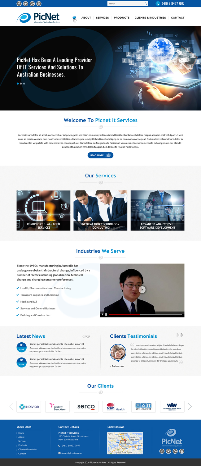 Web Design by Sbss for PicNet Pty Ltd | Design #11099141