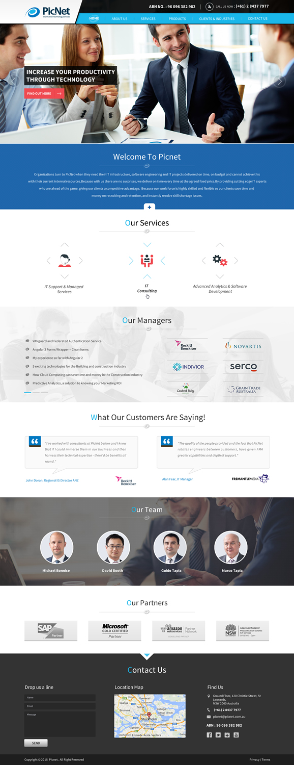 Web Design par Sbss pour PicNet Pty Ltd | Design #11104505