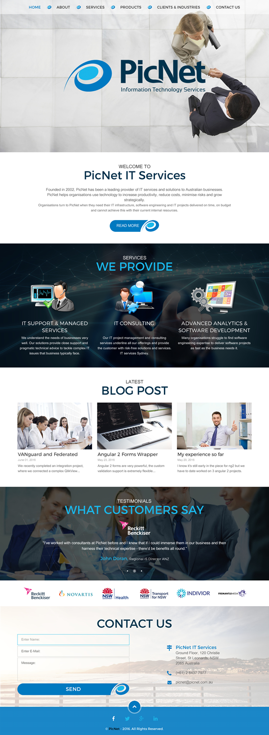 Web Design by rightway for PicNet Pty Ltd | Design #11096319