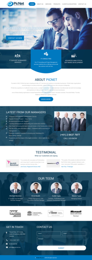 Web Design par rightway pour PicNet Pty Ltd | Design : #11096323