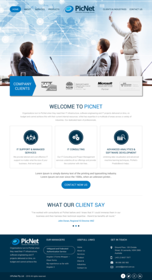 Web Design par rightway pour PicNet Pty Ltd | Design : #11096338