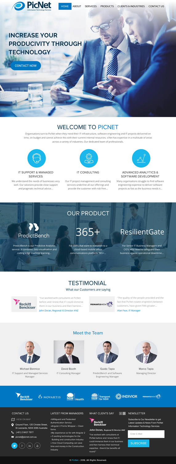 Web Design by rightway for PicNet Pty Ltd | Design #11096349