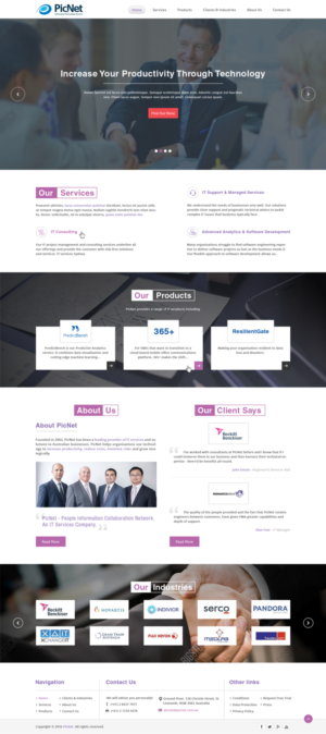 Web Design par jaybarbhaya92 pour PicNet Pty Ltd | Design : #11141695