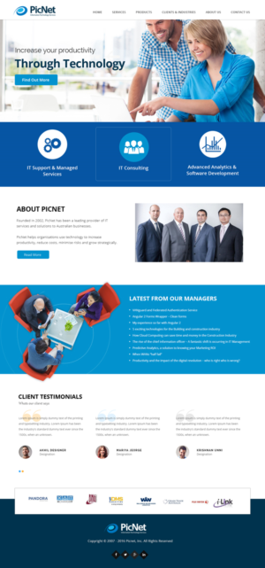 Web Design by Xclusive Designers for PicNet Pty Ltd | Design #11132064