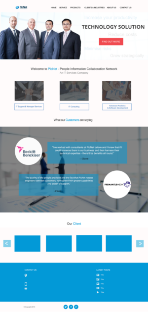 Web Design par Lan Anh Ngo pour PicNet Pty Ltd | Design : #11118274