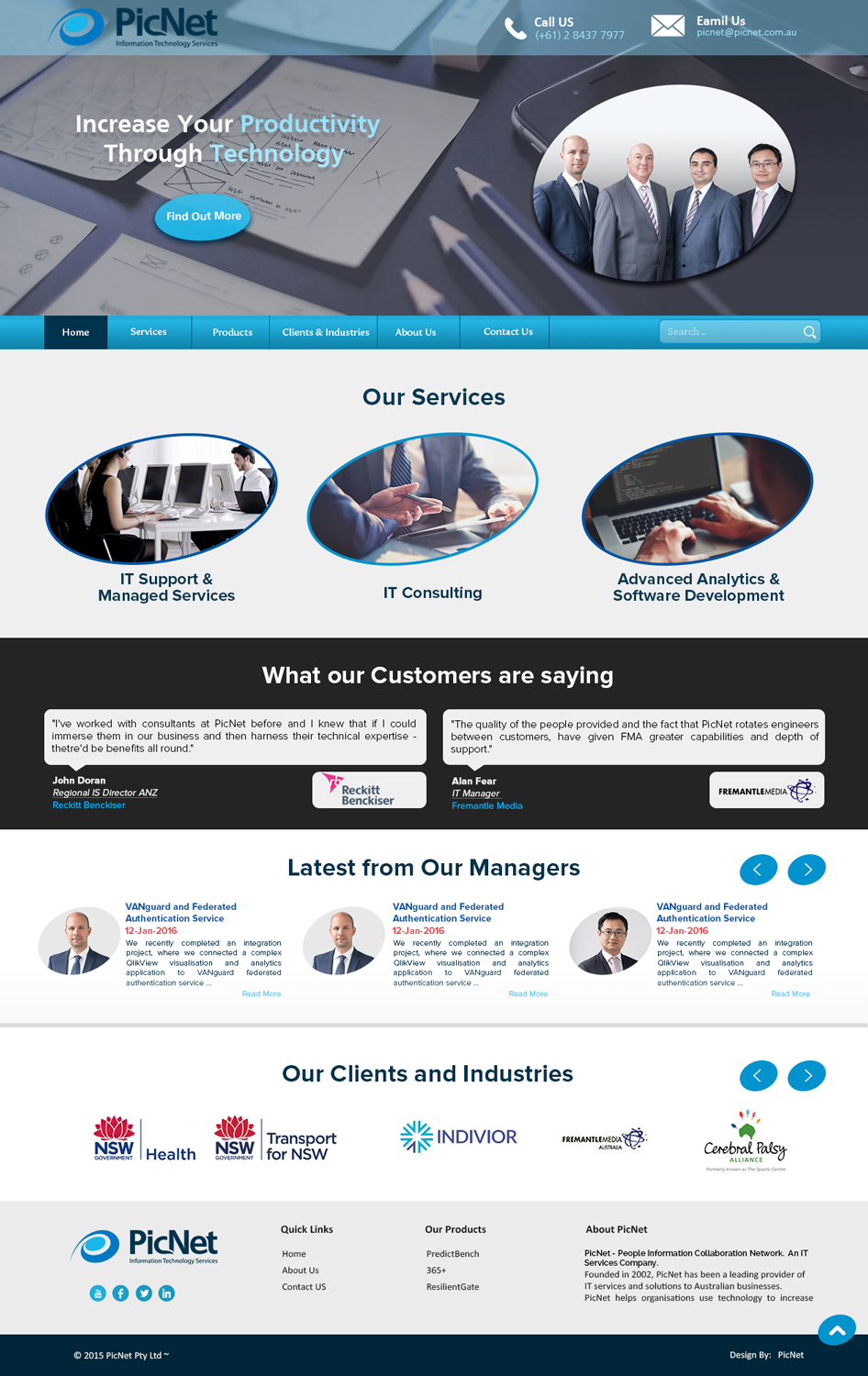 Web Design par eMARK pour PicNet Pty Ltd | Design #11131799