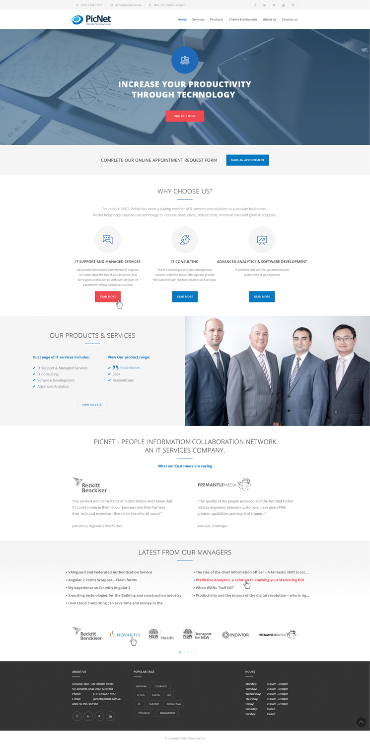 Web Design by Firmopisac for PicNet Pty Ltd | Design #11140322