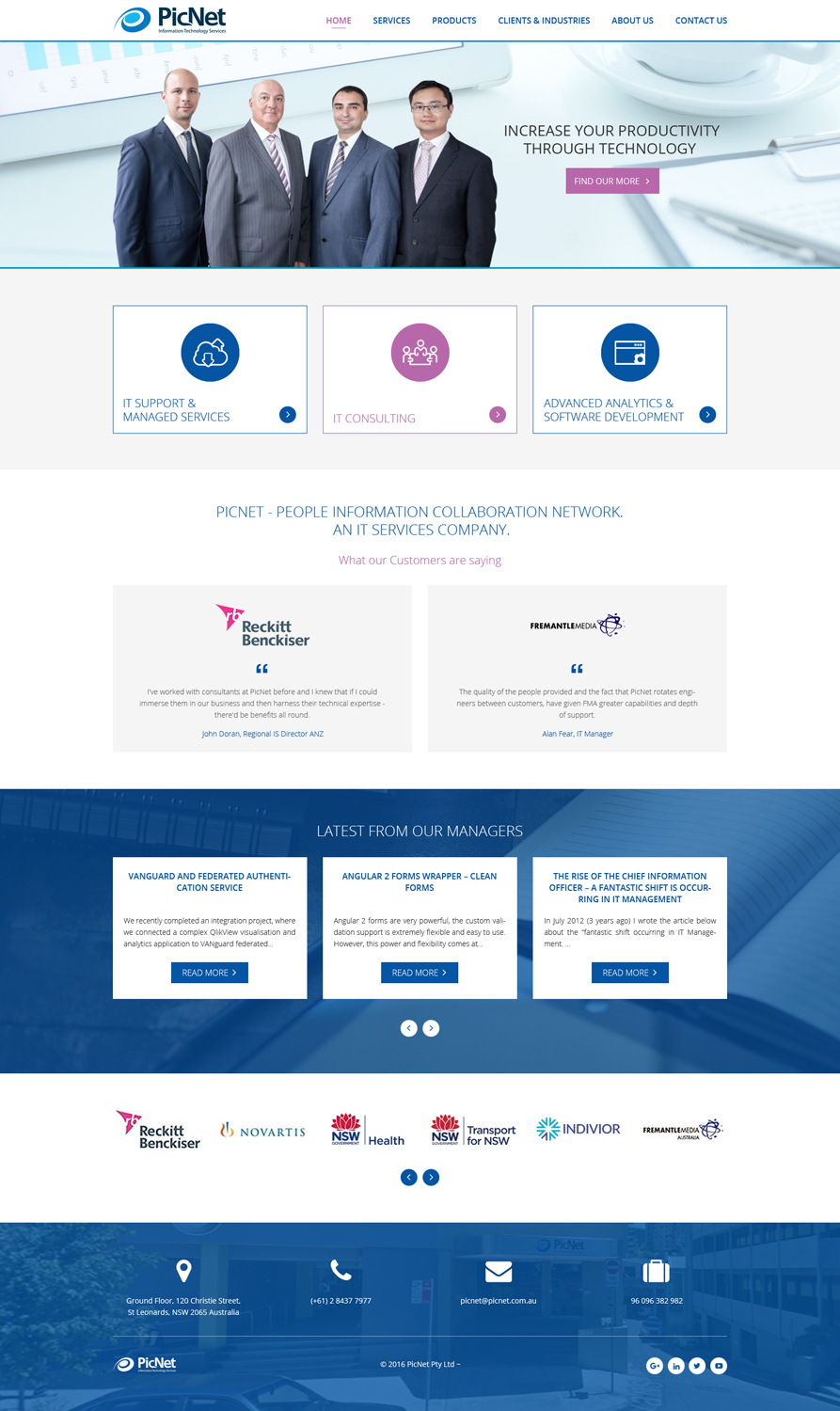 Web Design by WebDesk Solution for PicNet Pty Ltd | Design #11166330