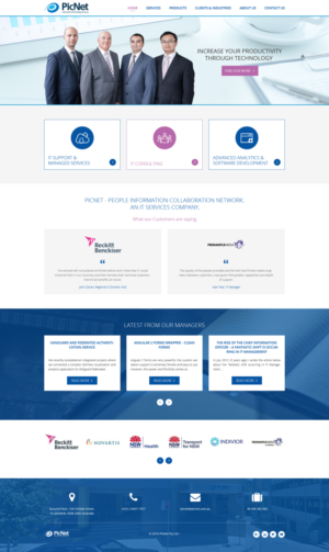 Web Design par WebDesk Solution pour PicNet Pty Ltd | Design : #11166330