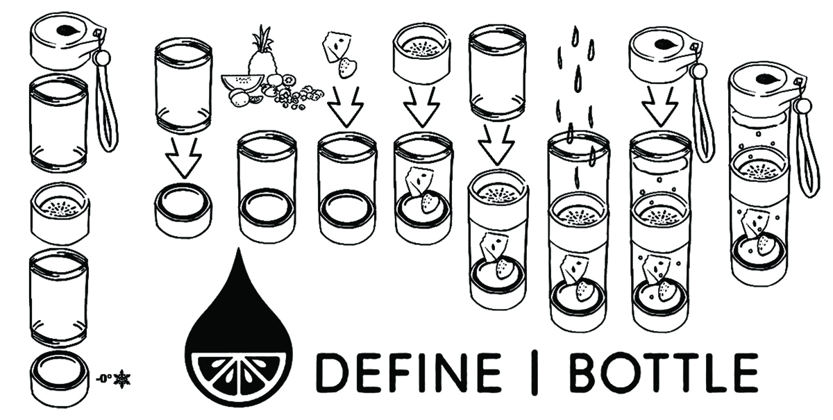 Diseño Con Ilustración por Joestardesigns para Define Bottle | Diseño #2284583