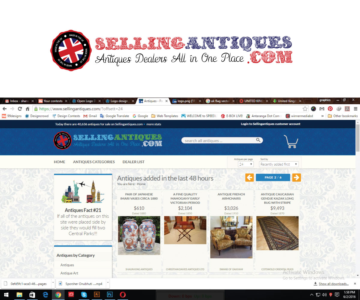 Logo Design by Infinity for Sellingantiques.co.uk Ltd | Design #11083458