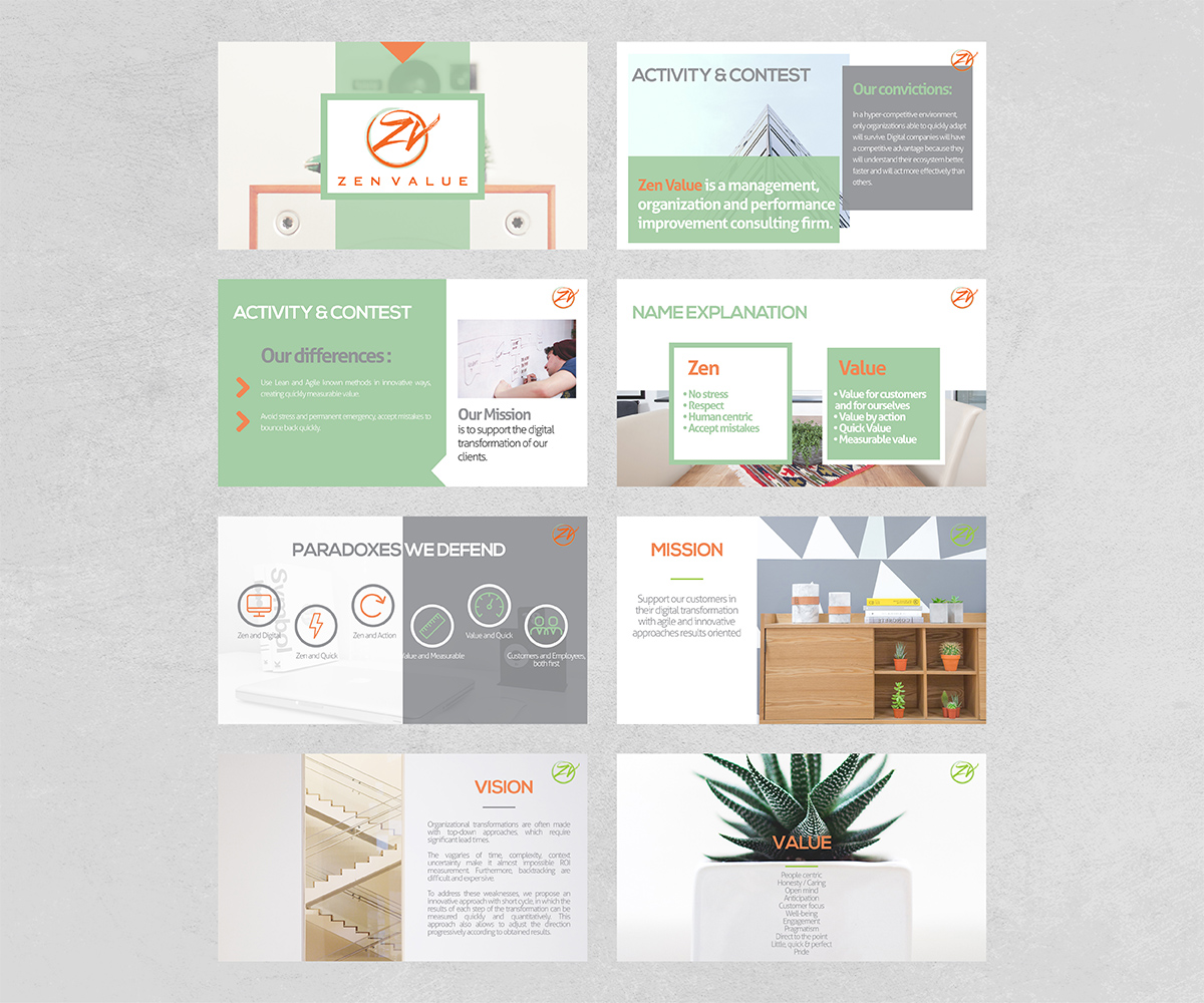 PowerPoint Design by Owtee-TheDreamer. for ZEN VALUE | Design #11162346
