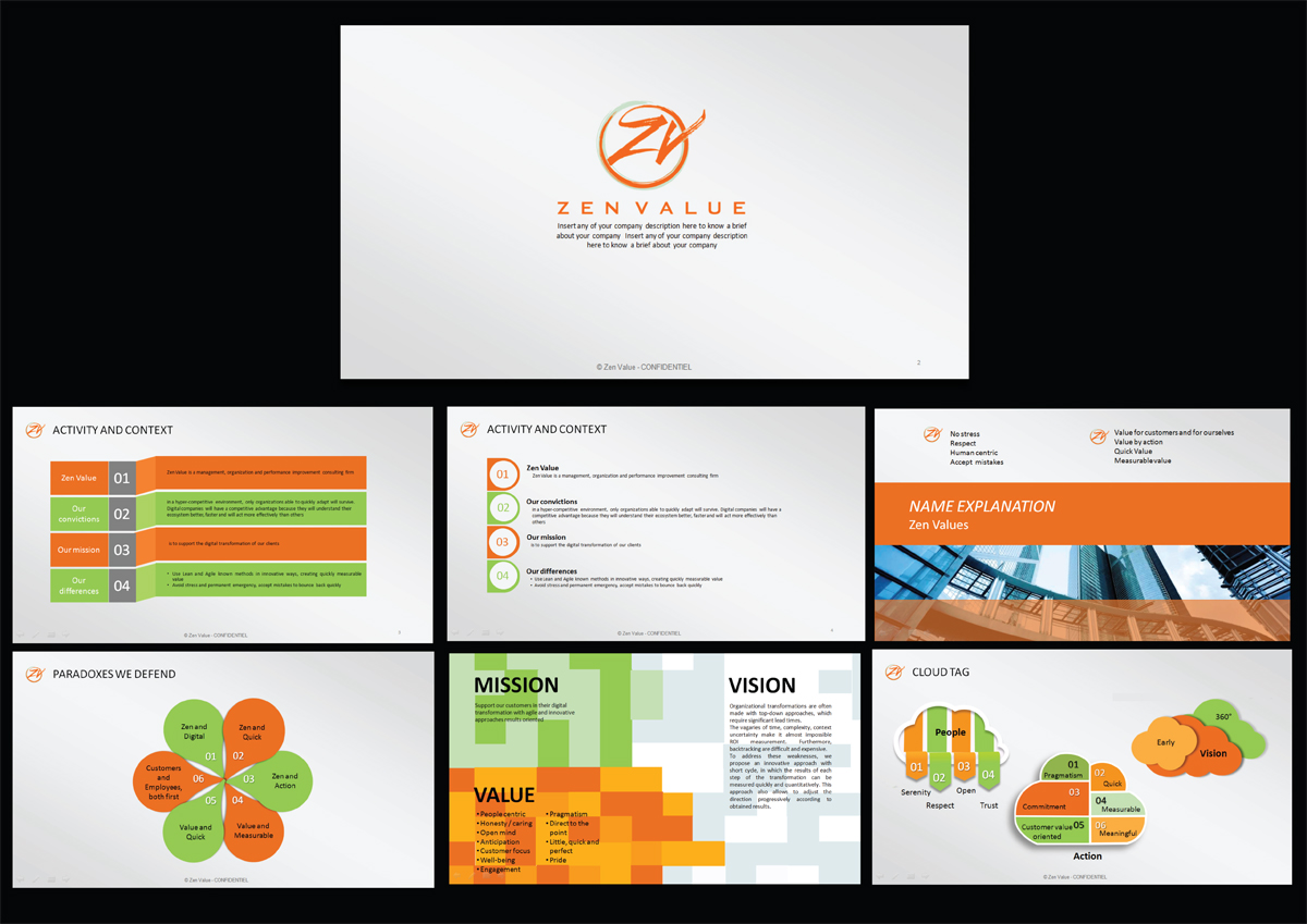PowerPoint Design by rkailas for ZEN VALUE | Design #11182219