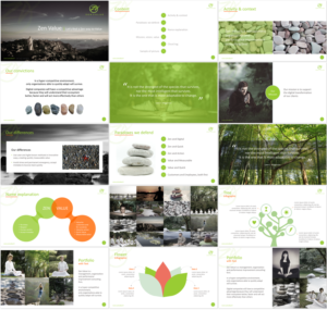 PowerPoint Design by Imazing for ZEN VALUE | Design: #11264091