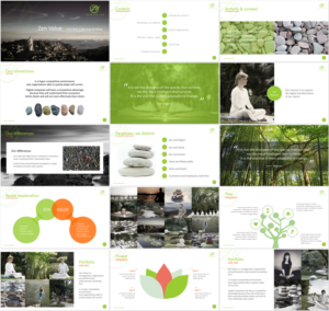 PowerPoint Design by Imazing for ZEN VALUE | Design: #11276548