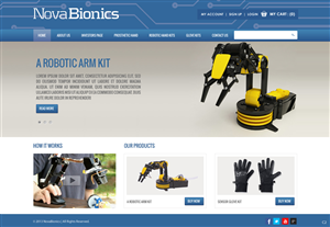 Wordpress Design by pb for Novabionics Inc | Design: #2291919