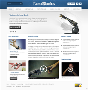 Wordpress Template for Biomed tech startup