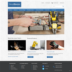 Wordpress Design by pb for Novabionics Inc | Design: #2295375