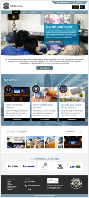 Home Theatre and Home Automation Website | Web-Design von -Marc-