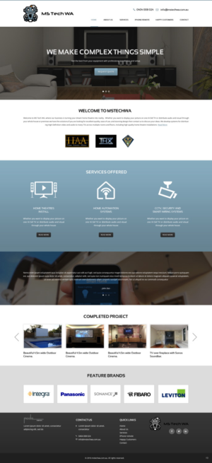 Web Design by pb for MS Tech WA Pty Ltd | Design: #11088681