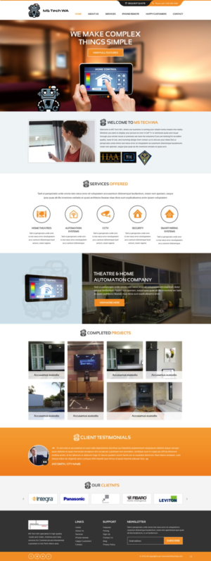 Web Design by pb for MS Tech WA Pty Ltd | Design: #11088682