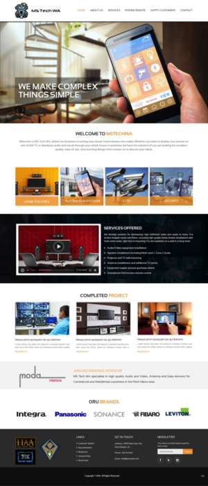 Web Design by pb for MS Tech WA Pty Ltd | Design: #11088683
