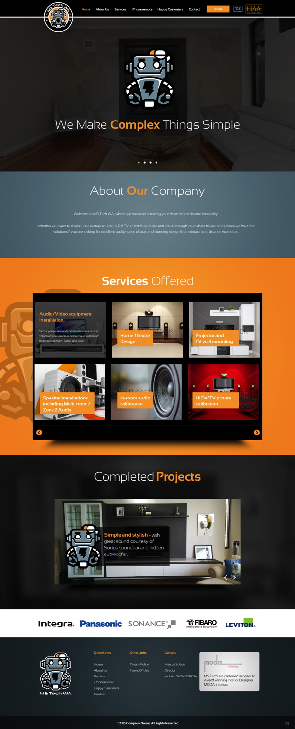 Web Design by pb for MS Tech WA Pty Ltd | Design #11088686