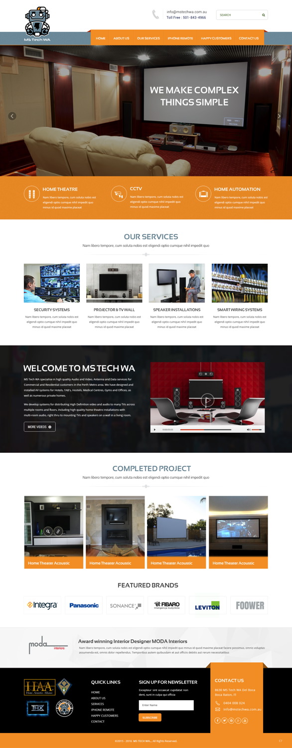 Web Design by pb for MS Tech WA Pty Ltd | Design #11088689