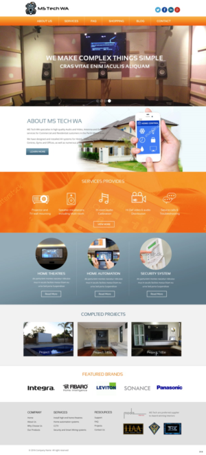 Web Design by pb for MS Tech WA Pty Ltd | Design: #11088694
