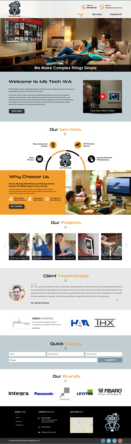 Web Design by Sbss for MS Tech WA Pty Ltd | Design #11088227