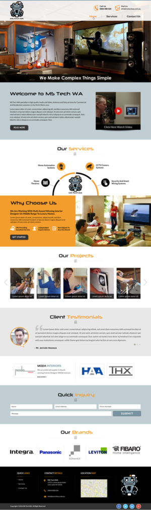 Web Design by Sbss for MS Tech WA Pty Ltd | Design: #11088228