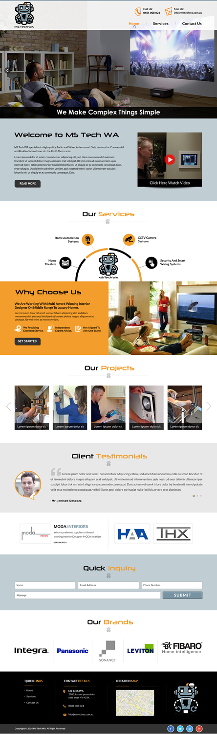 Web Design by Sbss for MS Tech WA Pty Ltd | Design #11088229