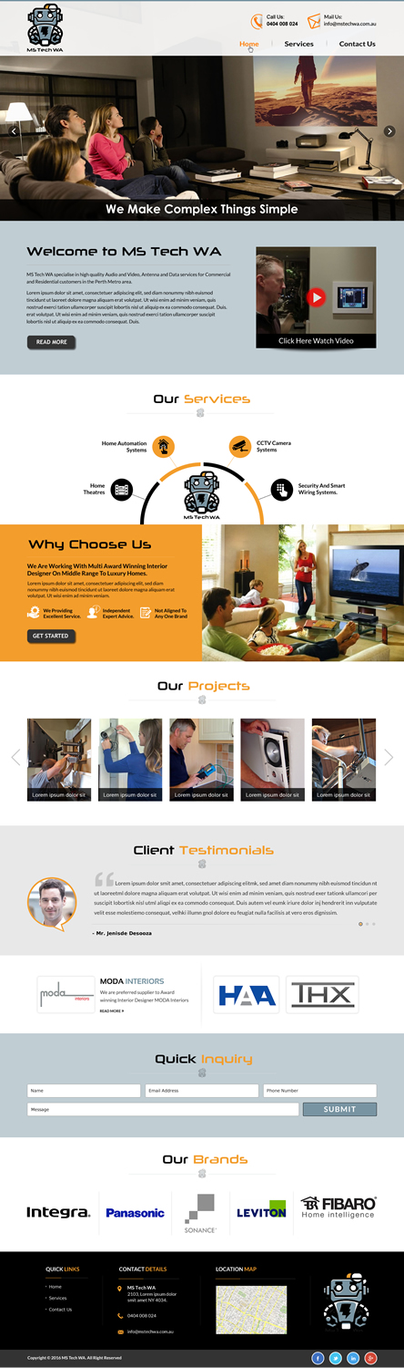 Web-Design von Sbss für MS Tech WA Pty Ltd | Design #11088230