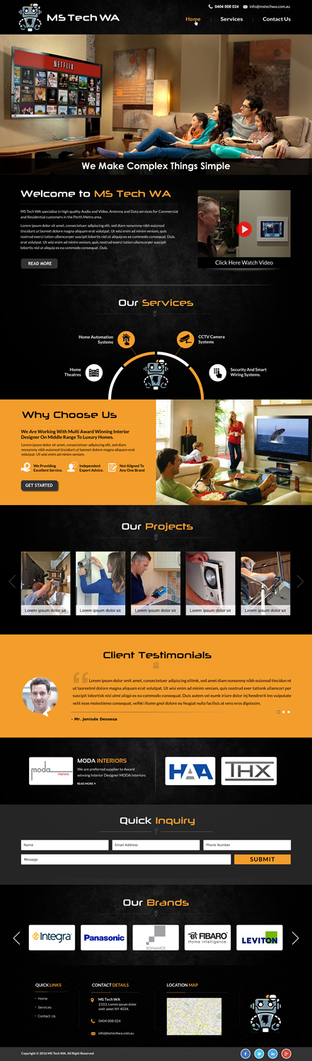 Web Design par Sbss pour MS Tech WA Pty Ltd | Design #11088231