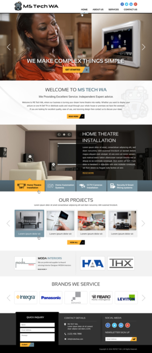 Web Design by Sbss for MS Tech WA Pty Ltd | Design: #11088232