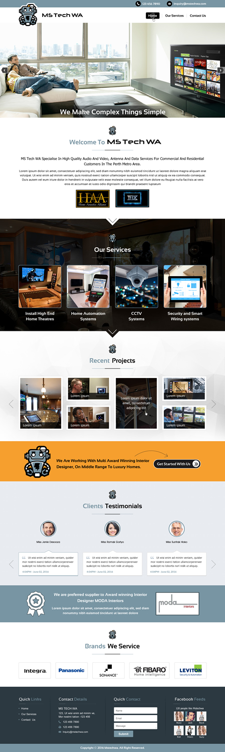 Web Design by Sbss for MS Tech WA Pty Ltd | Design #11088233