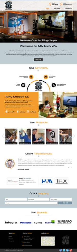 Web Design by Sbss for MS Tech WA Pty Ltd | Design: #11104157