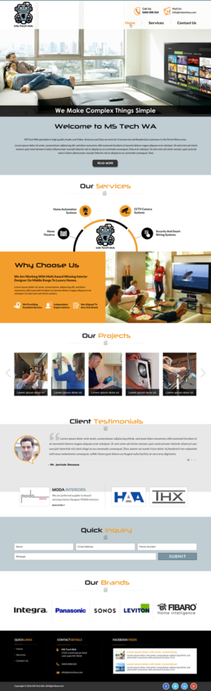 Web Design by Sbss for MS Tech WA Pty Ltd | Design: #11179211