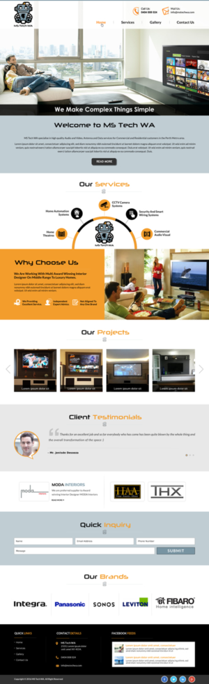 Web Design by Sbss for MS Tech WA Pty Ltd | Design: #11208326