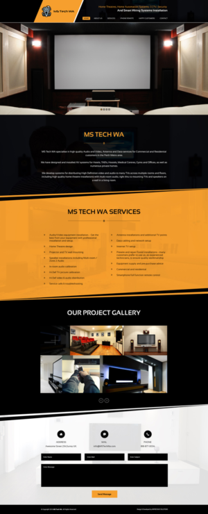 Web Design par Impressive Solutions pour MS Tech WA Pty Ltd | Design : #11105877