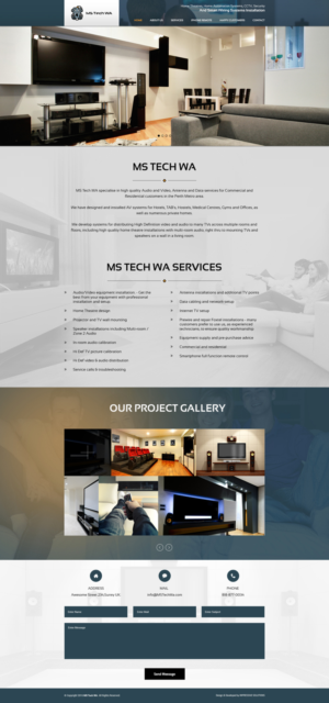 Web Design by Black Stallions Impressive Solutions for MS Tech WA Pty Ltd | Design #11127080